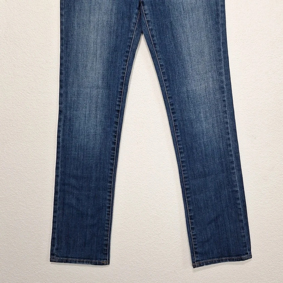 Vince Girl's Blue Medium Wash Mid Rise Straight Leg Denim Jeans Size 14 - Picture 3 of 9